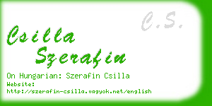 csilla szerafin business card